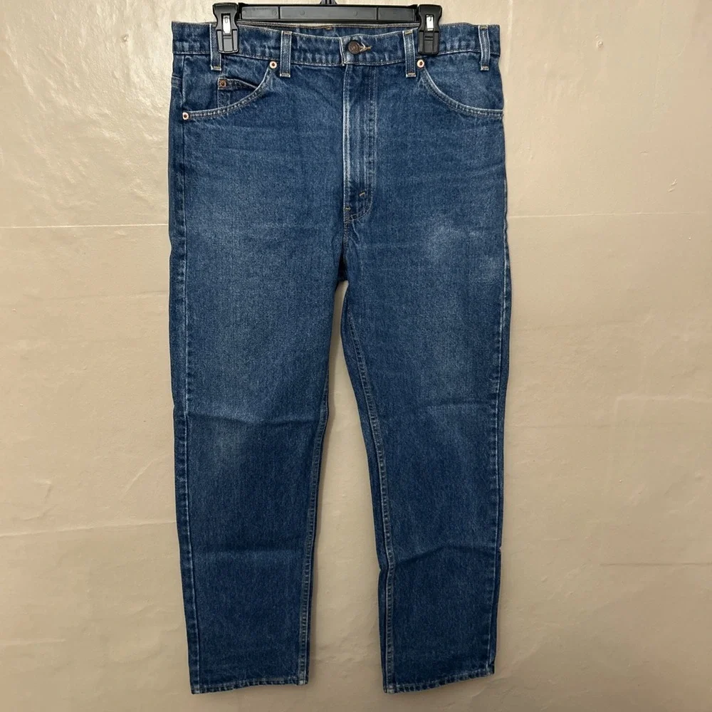Levi's 505 Jeans Medium Wash Straight Leg Cotton Pants 36‎ X 30